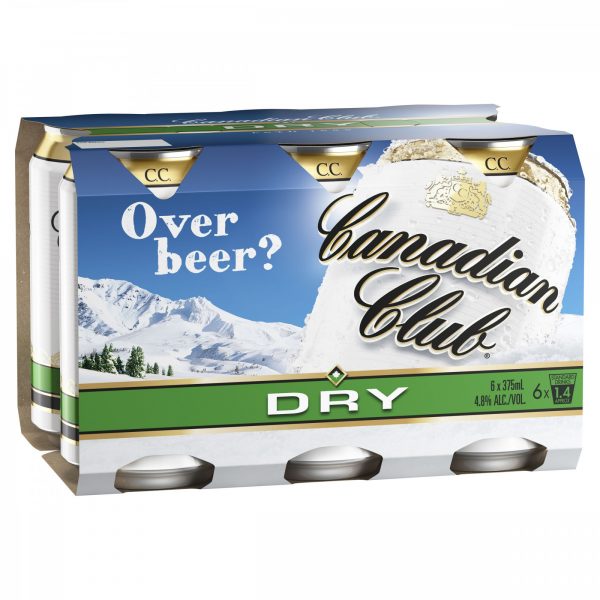 Canadian Club & Dry Cans 375ml