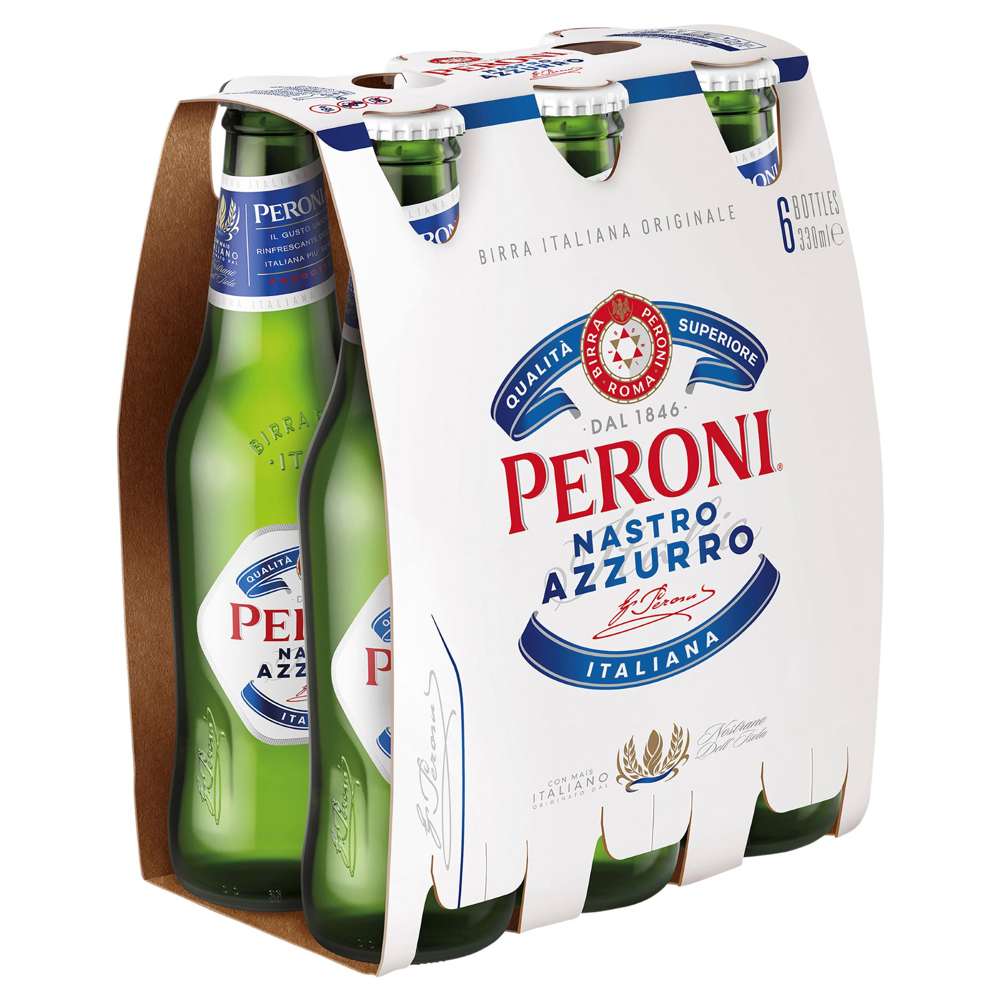 Peroni Nastro Azzuro Btls 330ml - The Bottle-O Kurmond